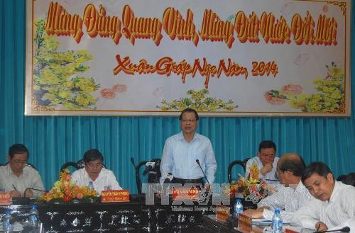 Phó Thủ tướng Vũ Văn Ninh làm việc với lãnh đạo tỉnh Bến Tre về xây dựng nông thôn mới - ảnh 1